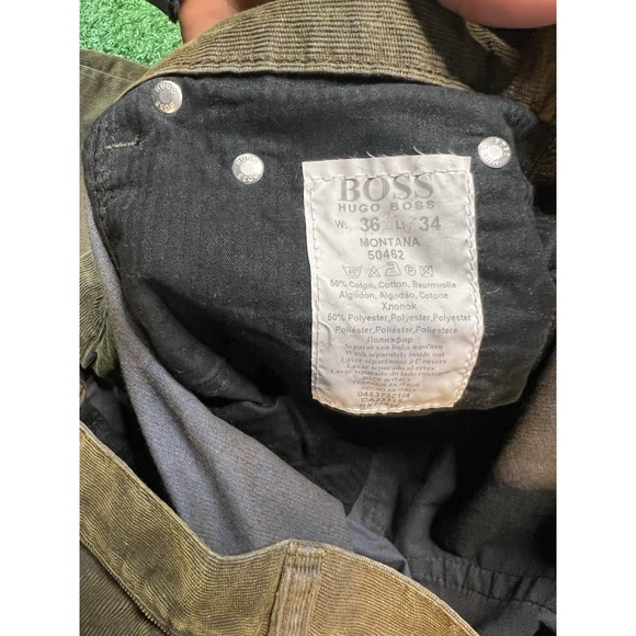 Hugo Boss Black Label Montana Bronze Corduroy Pants‎ Men Regular W36 L34 - Picture 4 of 6